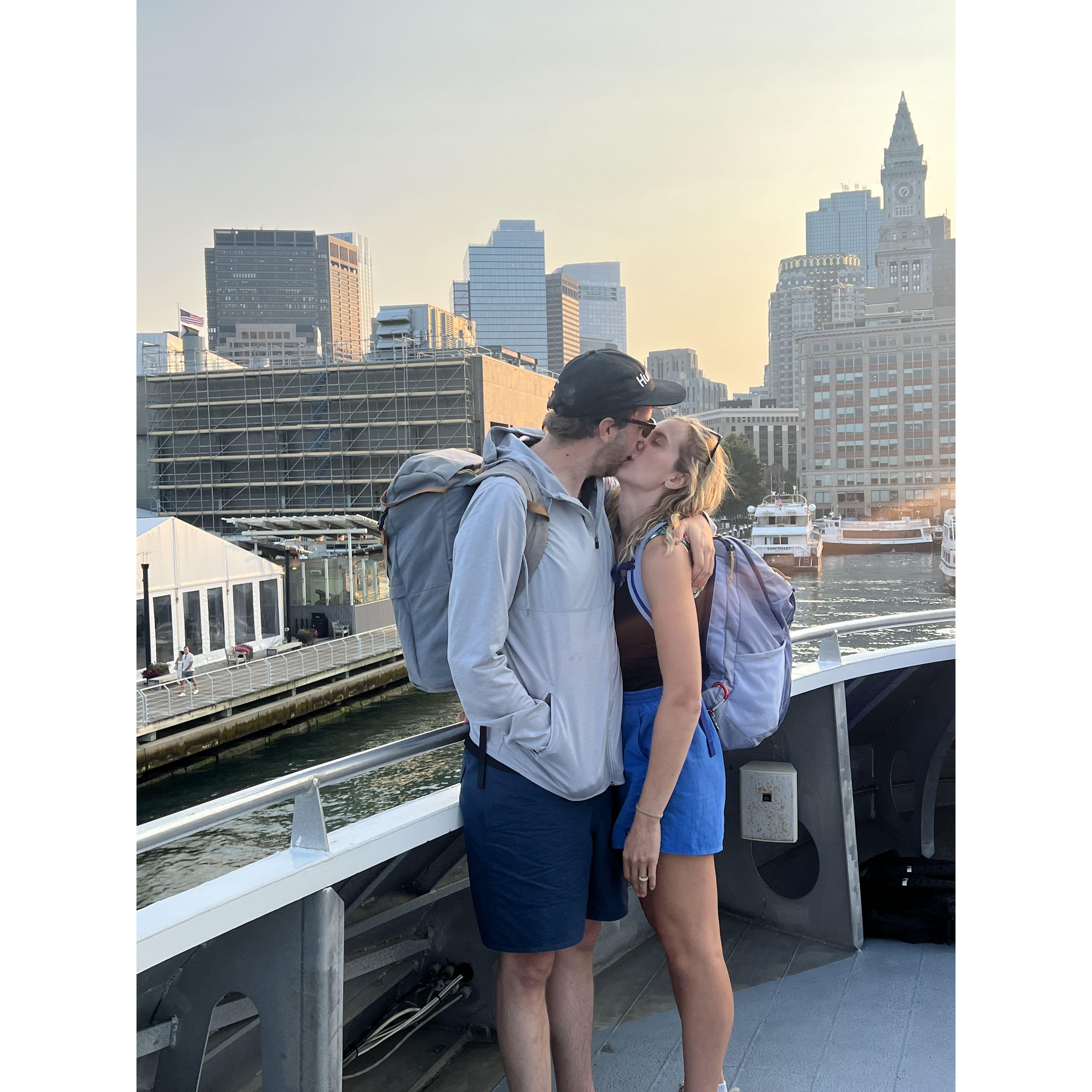 We love boats. We love living in Boston.