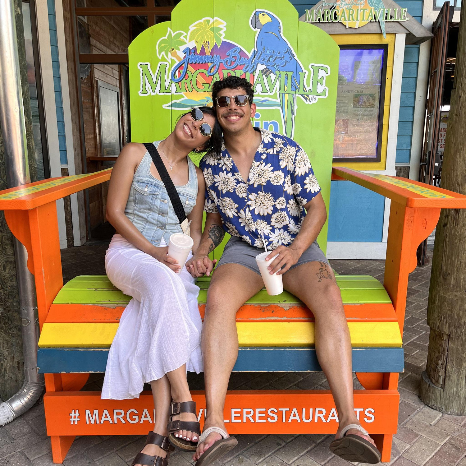 Her first time at Margaritaville!