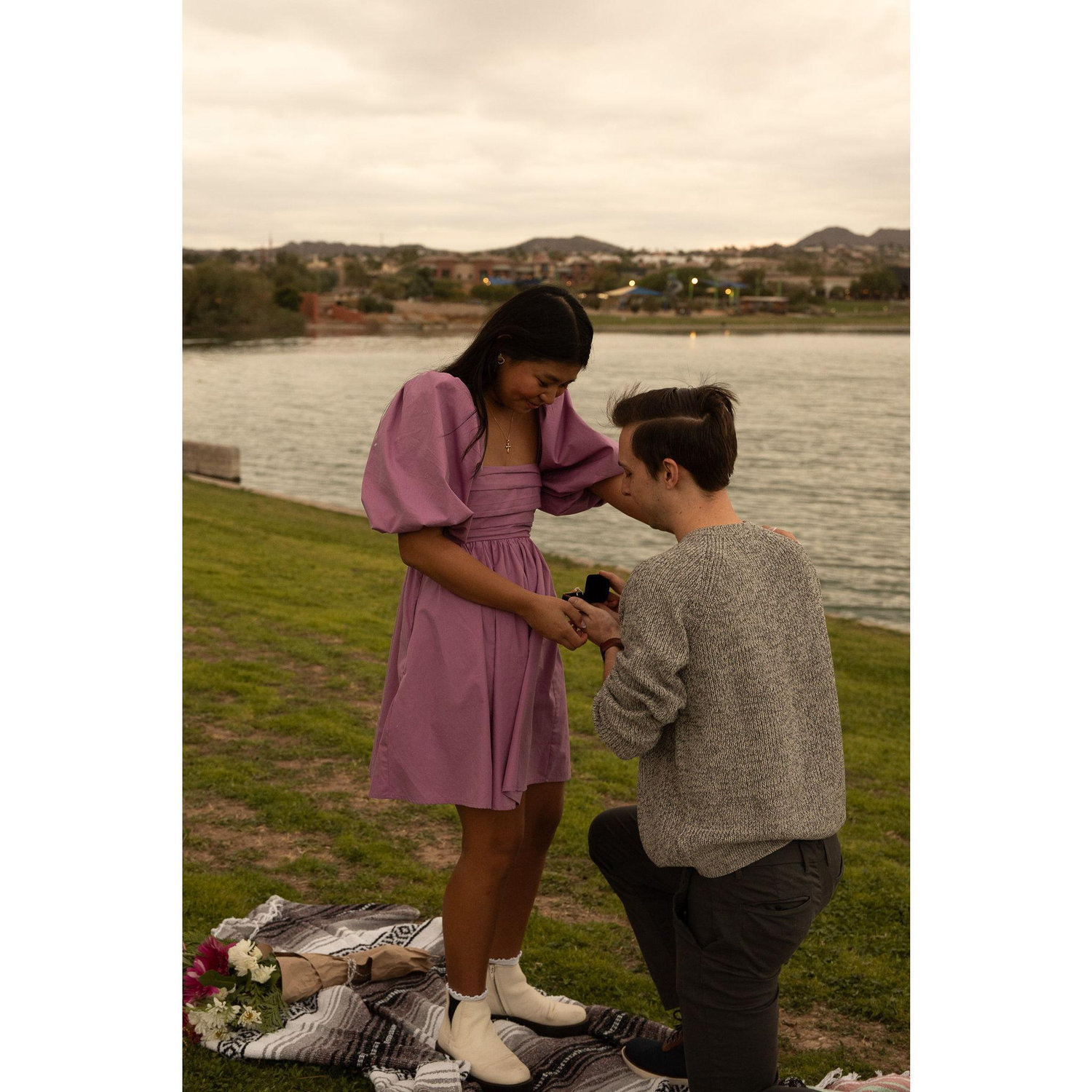 The day Kev proposed at our spot in Fountain Hills