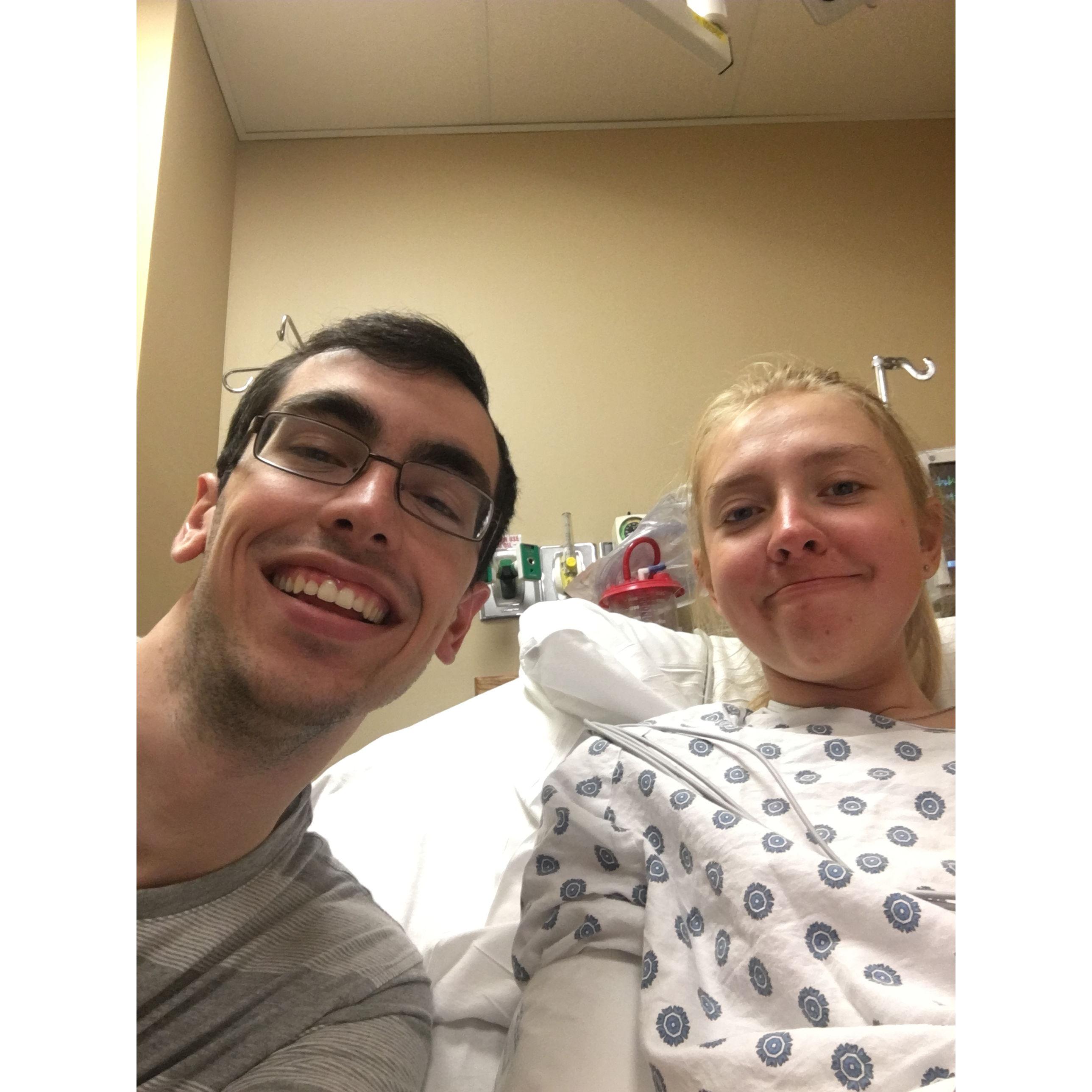 In the hospital post fainting in Tahoe during PCT summer