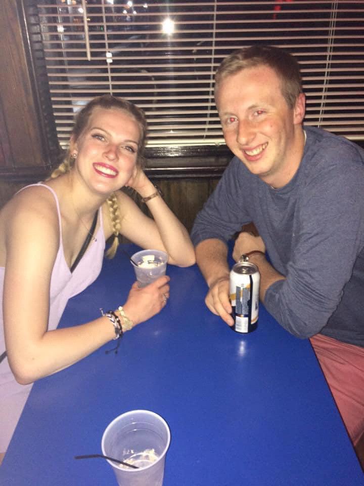 Our first of many “romantic dates” at the Burton