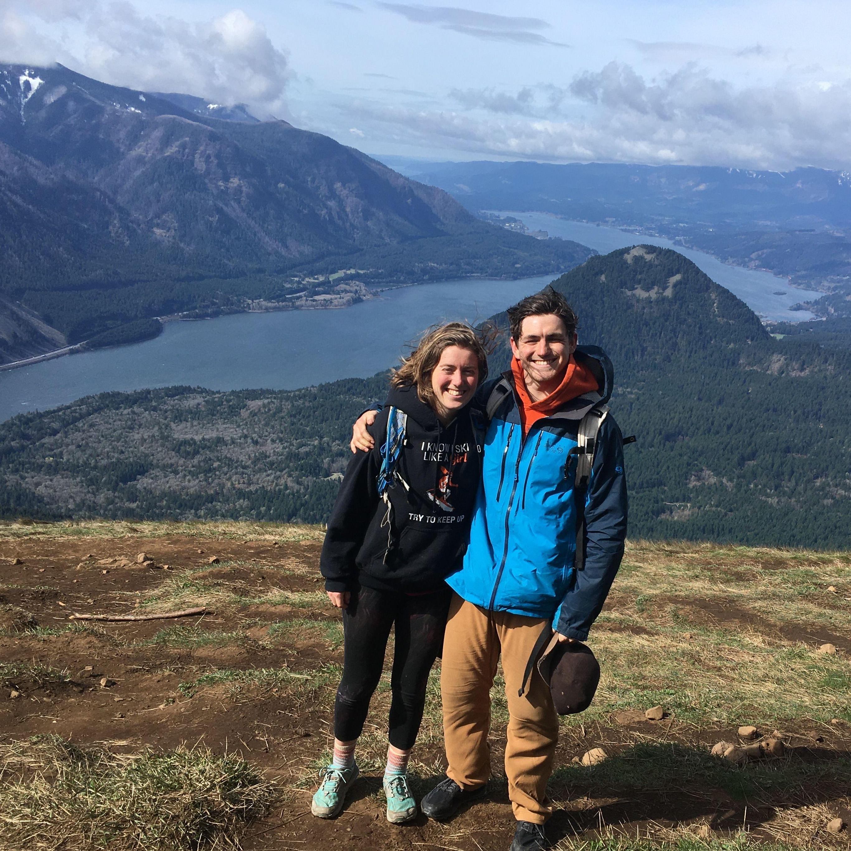 The view from the dog mountain hike, revisiting our first date spot