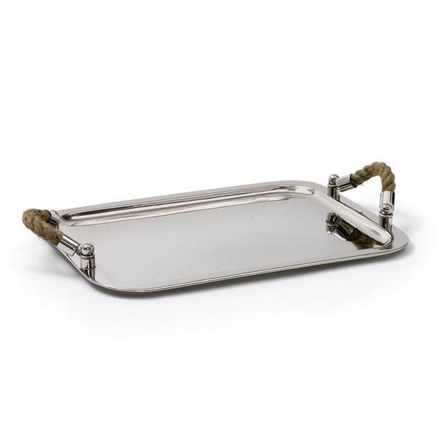 Rectangular Tray with Rope Handles