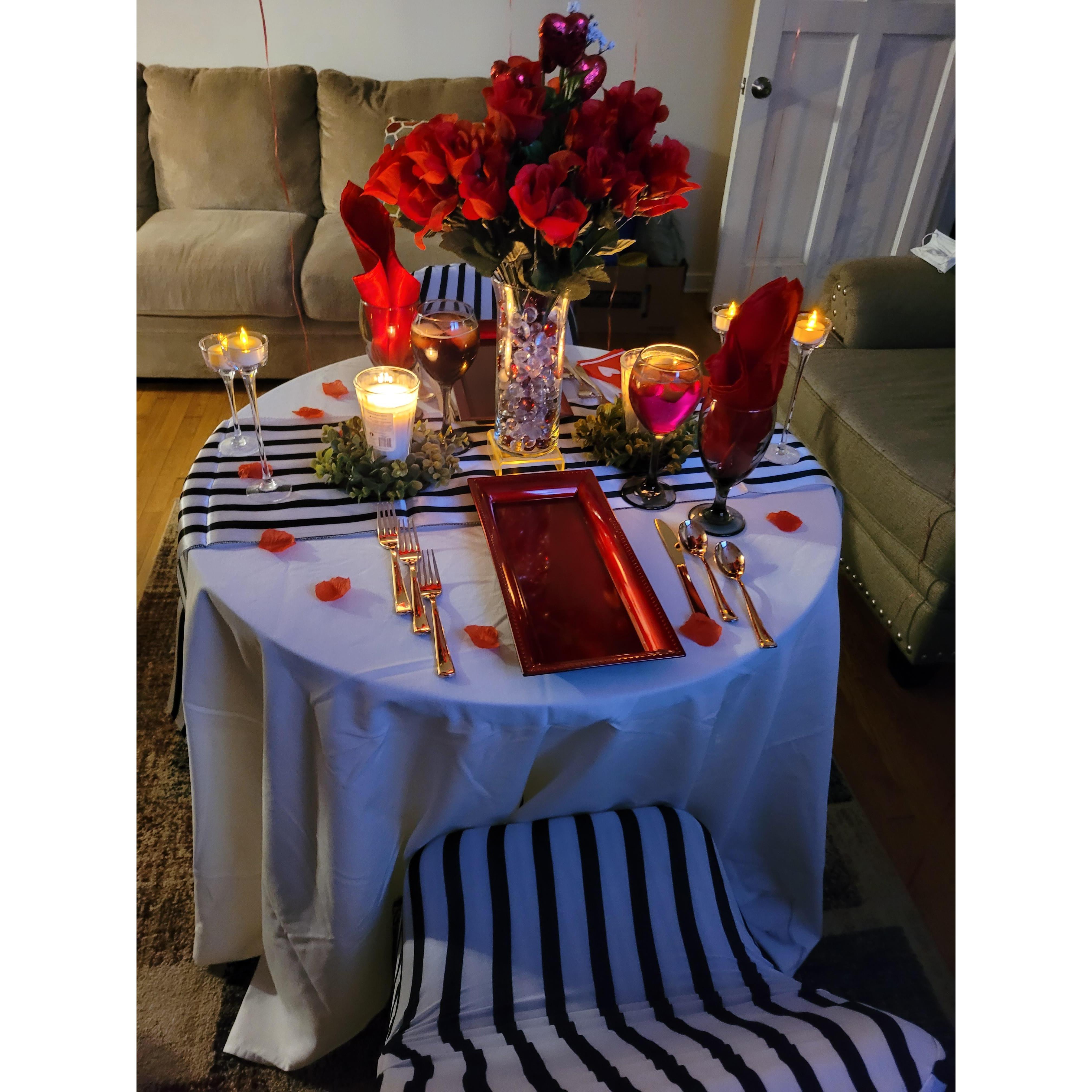I said YES to Mr. George Piggott Sr on this very evening and where "Let Us" lauched it's first event, catered by Katina Downing-Perkins!
