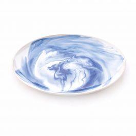 Marble Indigo Platter by Simon Pearce