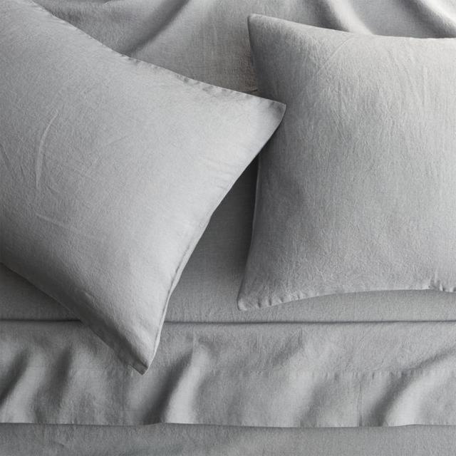 linen cement queen sheet set