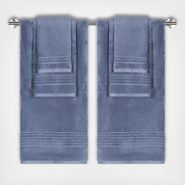 Caro Home Coventry 6-Piece Towel Set - Saratoga Blue