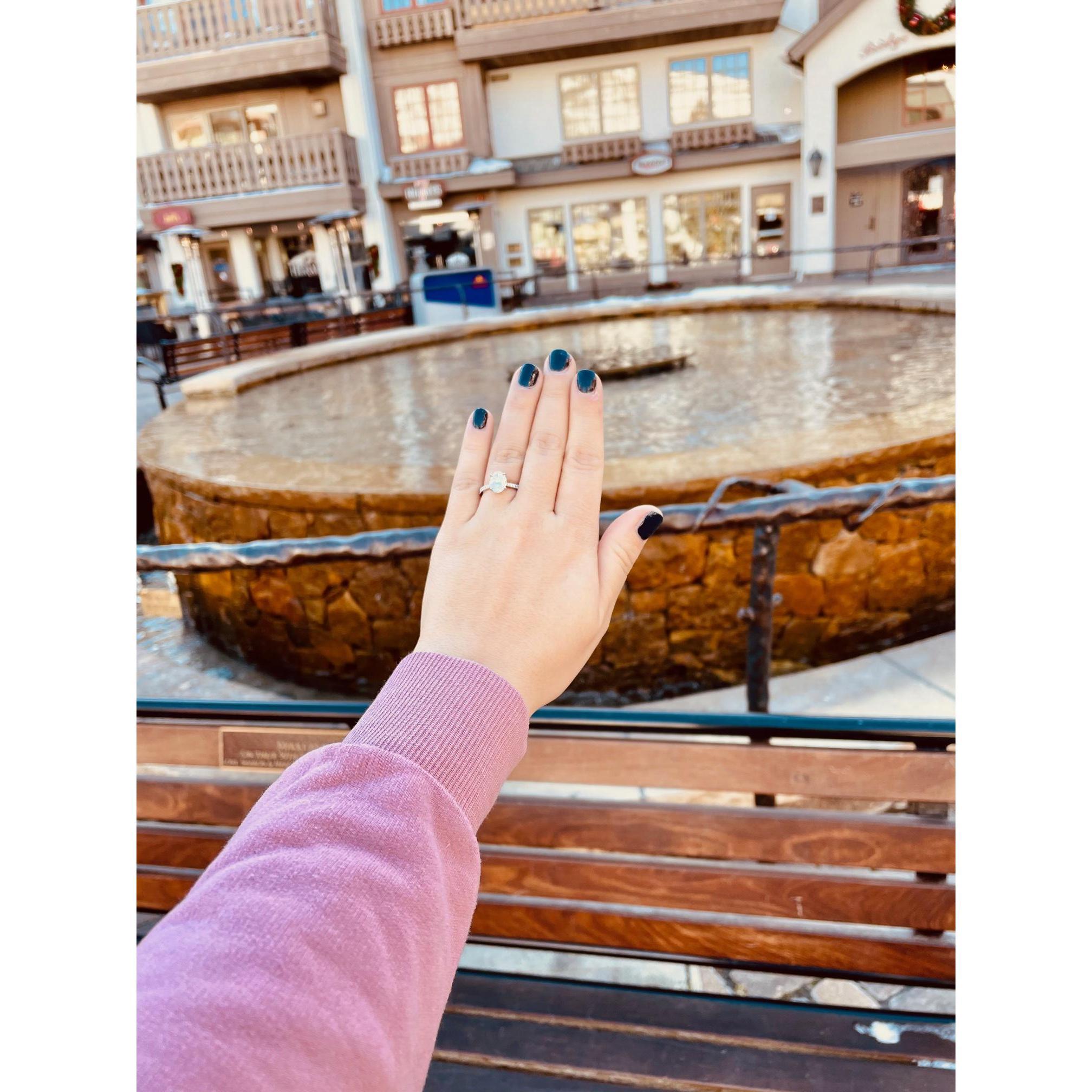 The place where I said yes! Vail will always have a special place in our hearts!