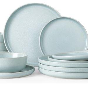 Plates and Bowls Sets, 12 Pieces Dinnerware Sets