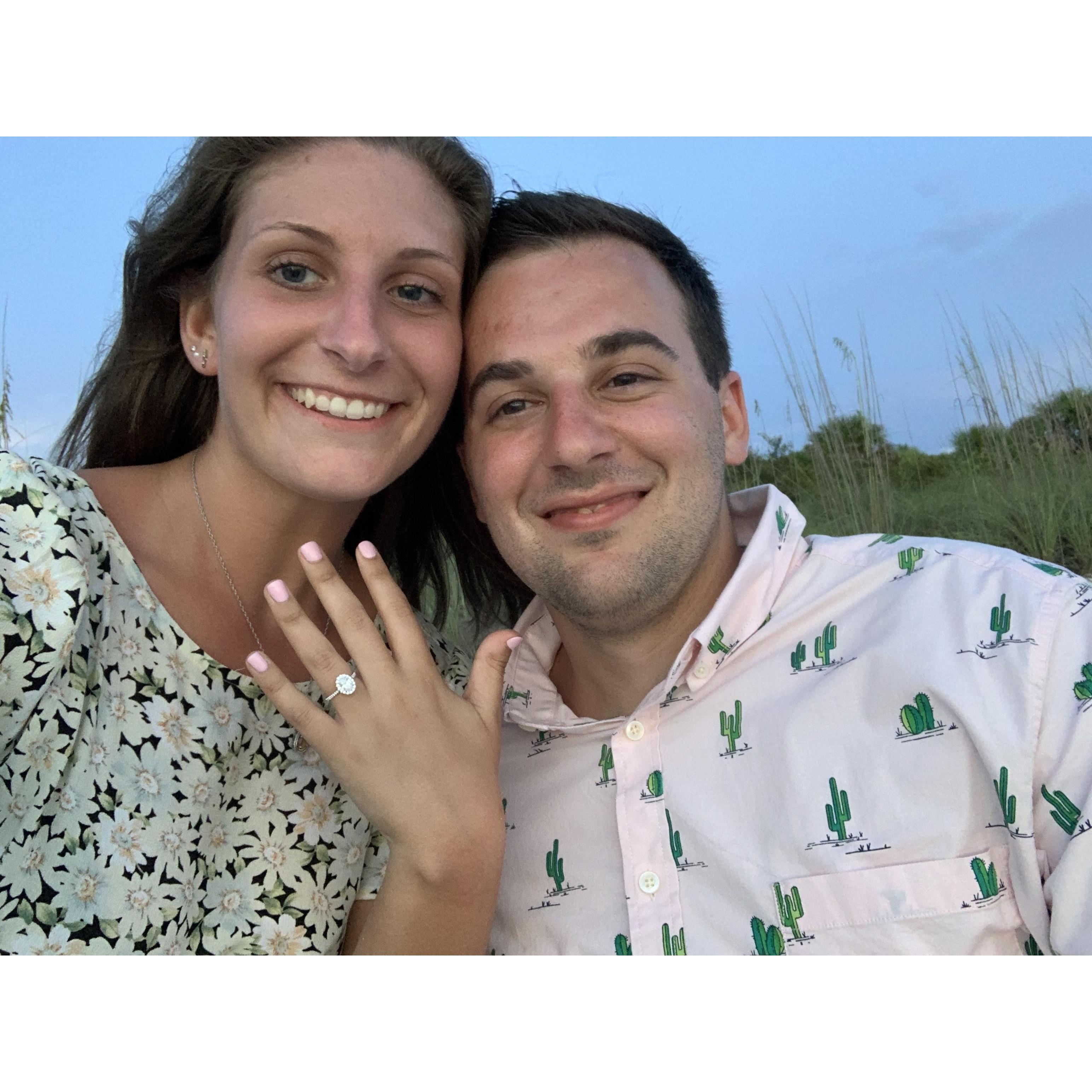 The night Chris proposed (May 2020)