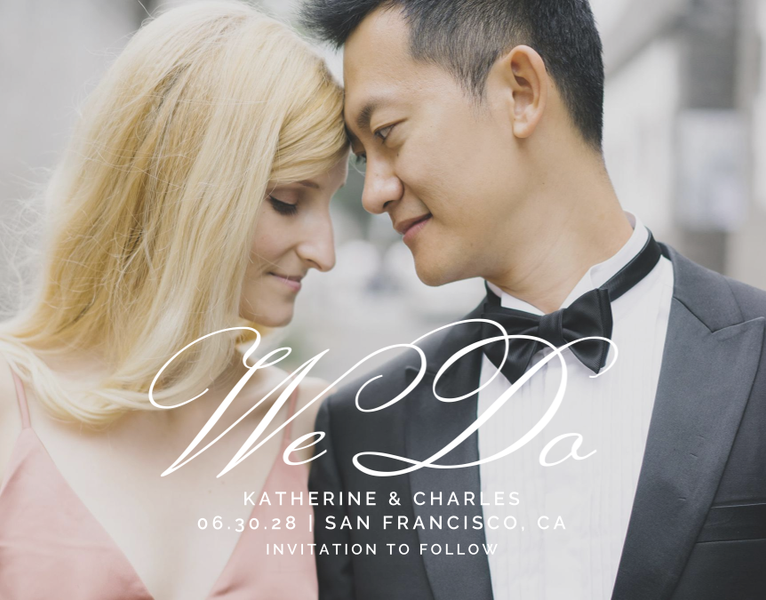 Arthur Photo | White | Zola Save The Dates