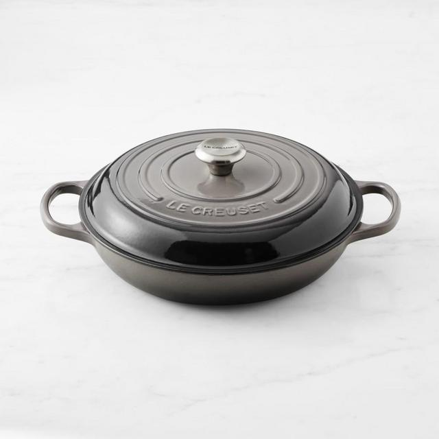 Le Creuset Signature Enameled Cast Iron Braiser, 3 1/2-Qt., Oyster