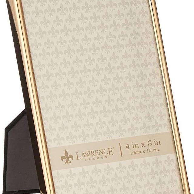 Lawrence Frames 670046 4x6 Simply Gold Metal Picture Frame