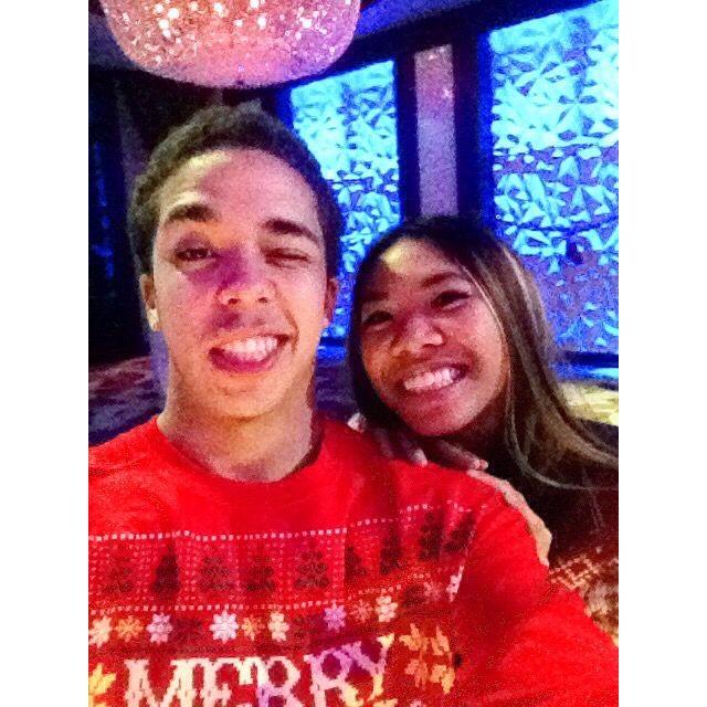 The day we finally met in person! Christmas party, Dec 2014