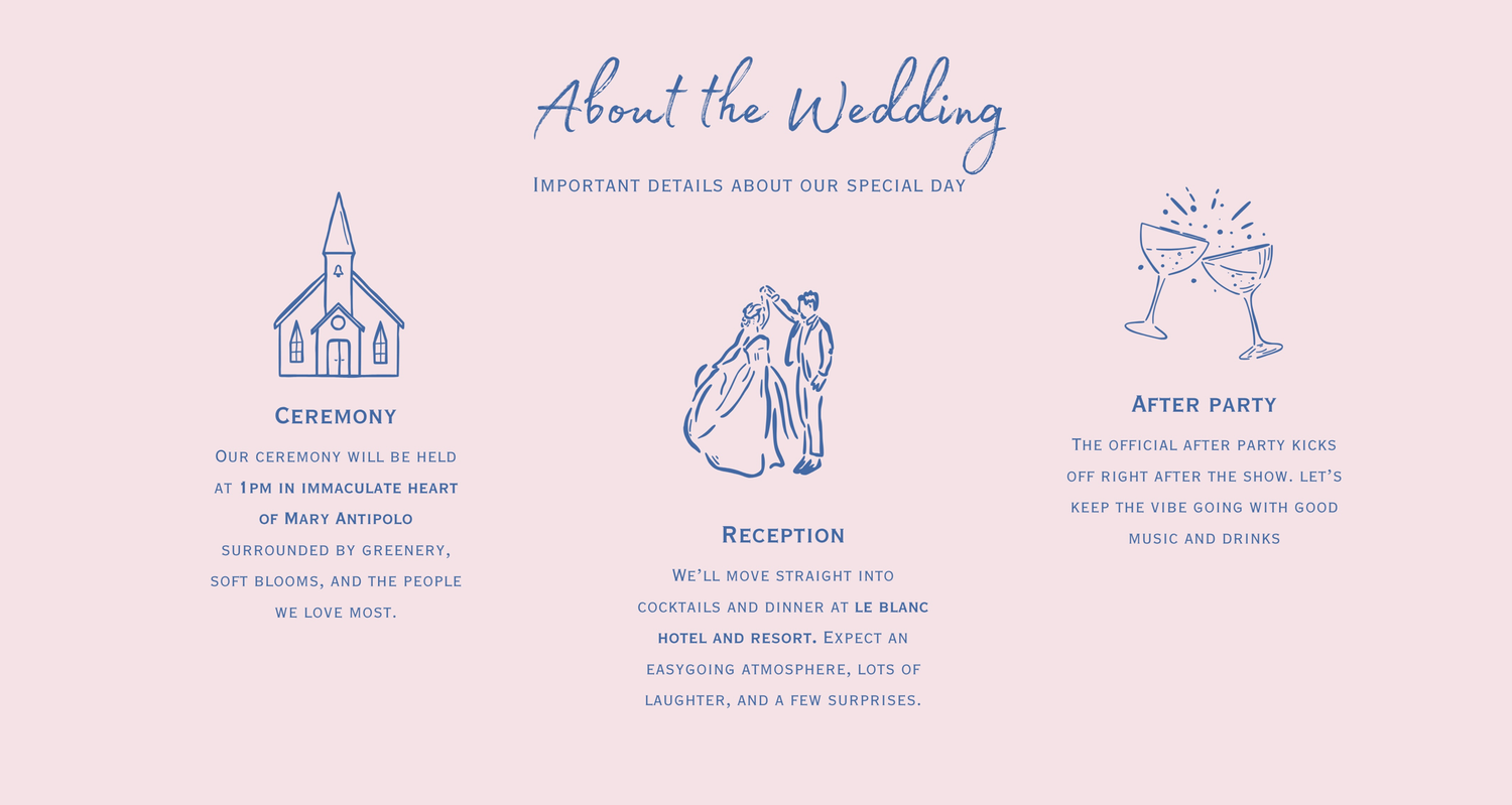 The Wedding Website of Carla Manalo and Alvin Añonuevo