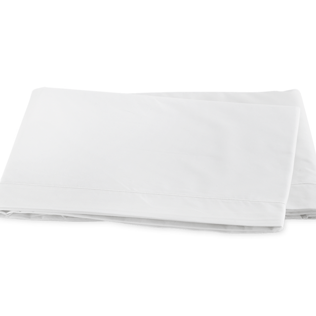 Ceylon Satin Stitch Flat Sheet - King - White