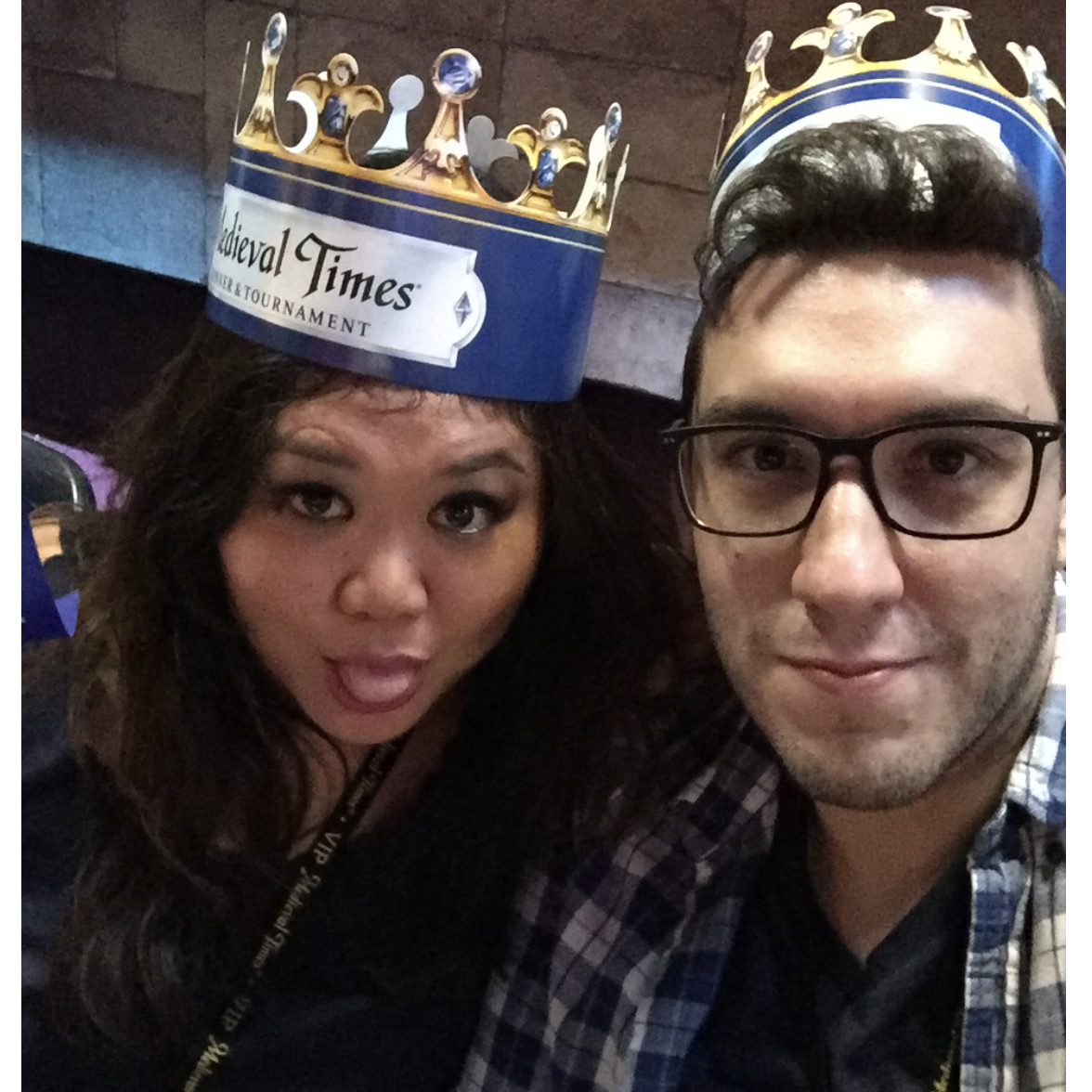 Great times at Medieval Times until we had to leave early because Jason is deathly allergic to horse hair.