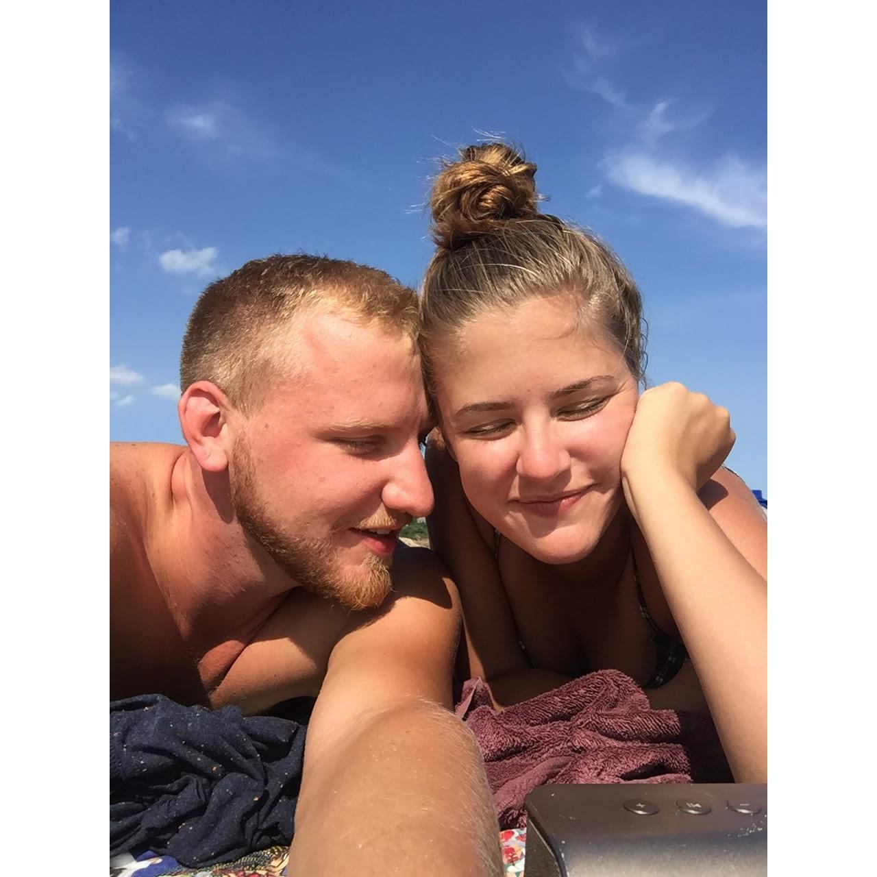 Our relationship started by dropping everything in our lives and having picnics on the beach!