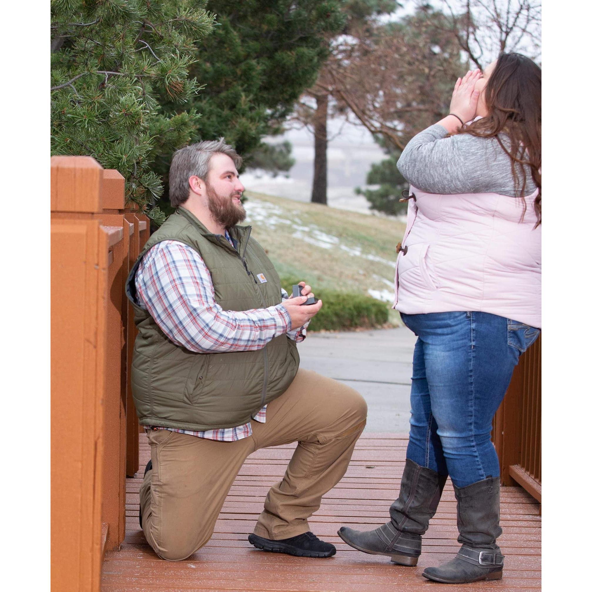When he popped the question! (November 17, 2018)