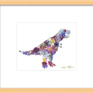 Pressed Flower T-Rex by Ayla Graham on Artfully Walls