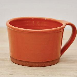 New York Stoneware Soup Cup, Orange