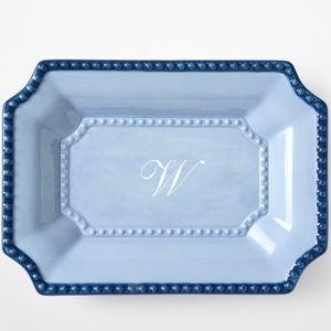 Jardin Ceramic Catchall (Design Template: Shelley Allegro Script - Style 555 Text: "W")