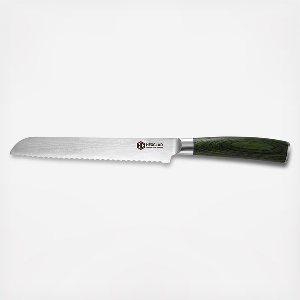 Damascus Steel Serrated Bread Knife - Thumbnail 2