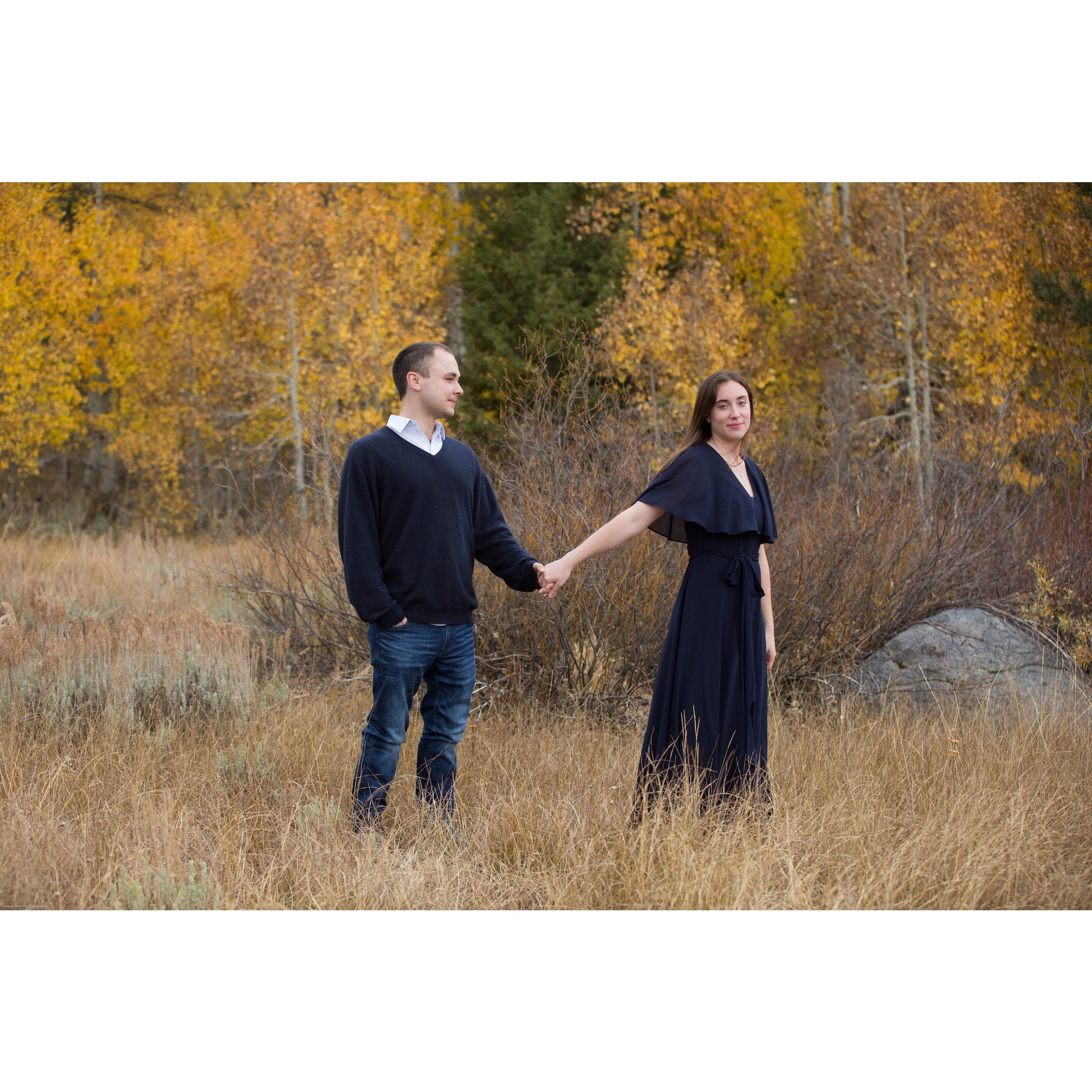 Engagement photo taken at Hope Valley by the talented Joann Moritz