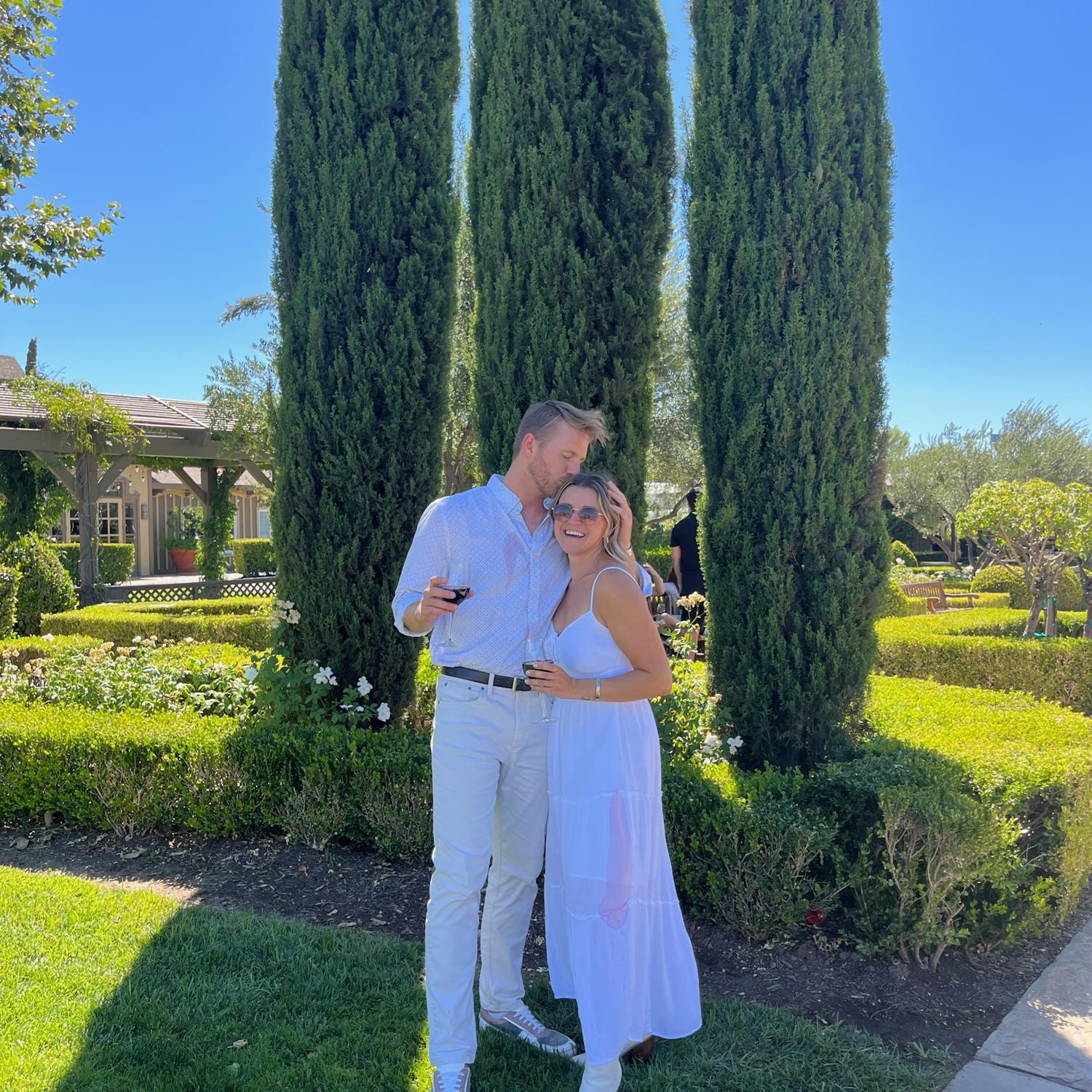 The day Mason asked Jimdaddy for her hand in marriage. At Ponte Winery in Temecula.