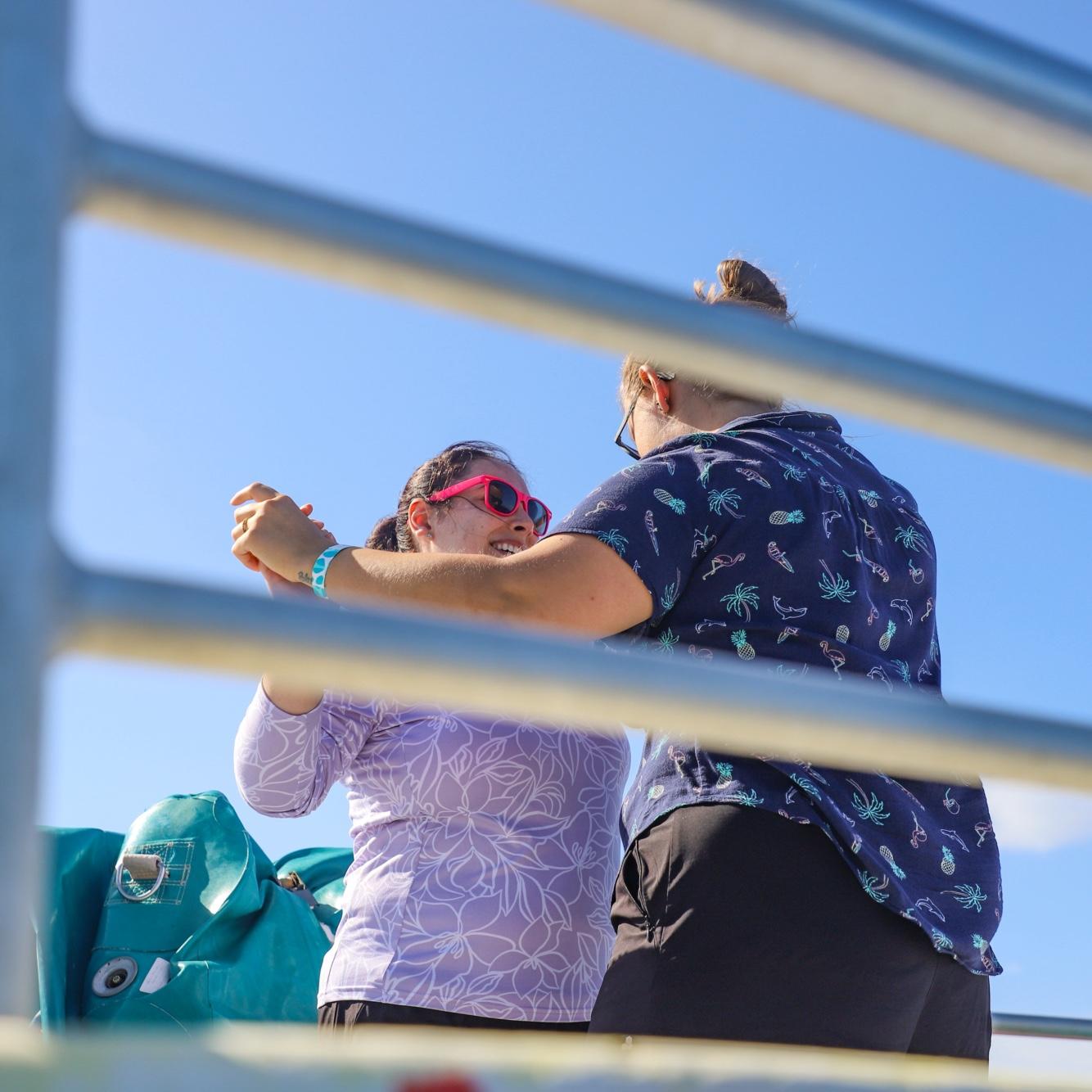 We were caught dancing