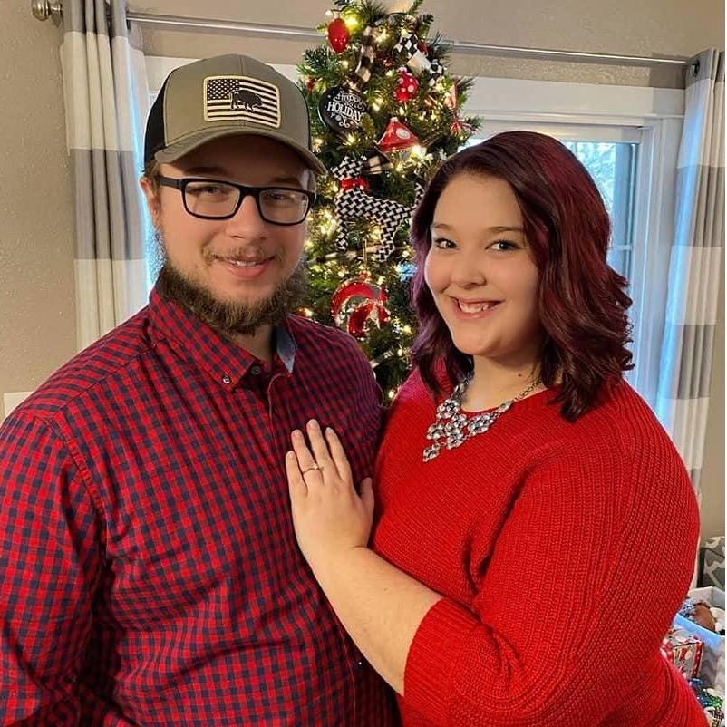 We're Engaged! This was our first official picture as an engaged couple, right after he proposed!