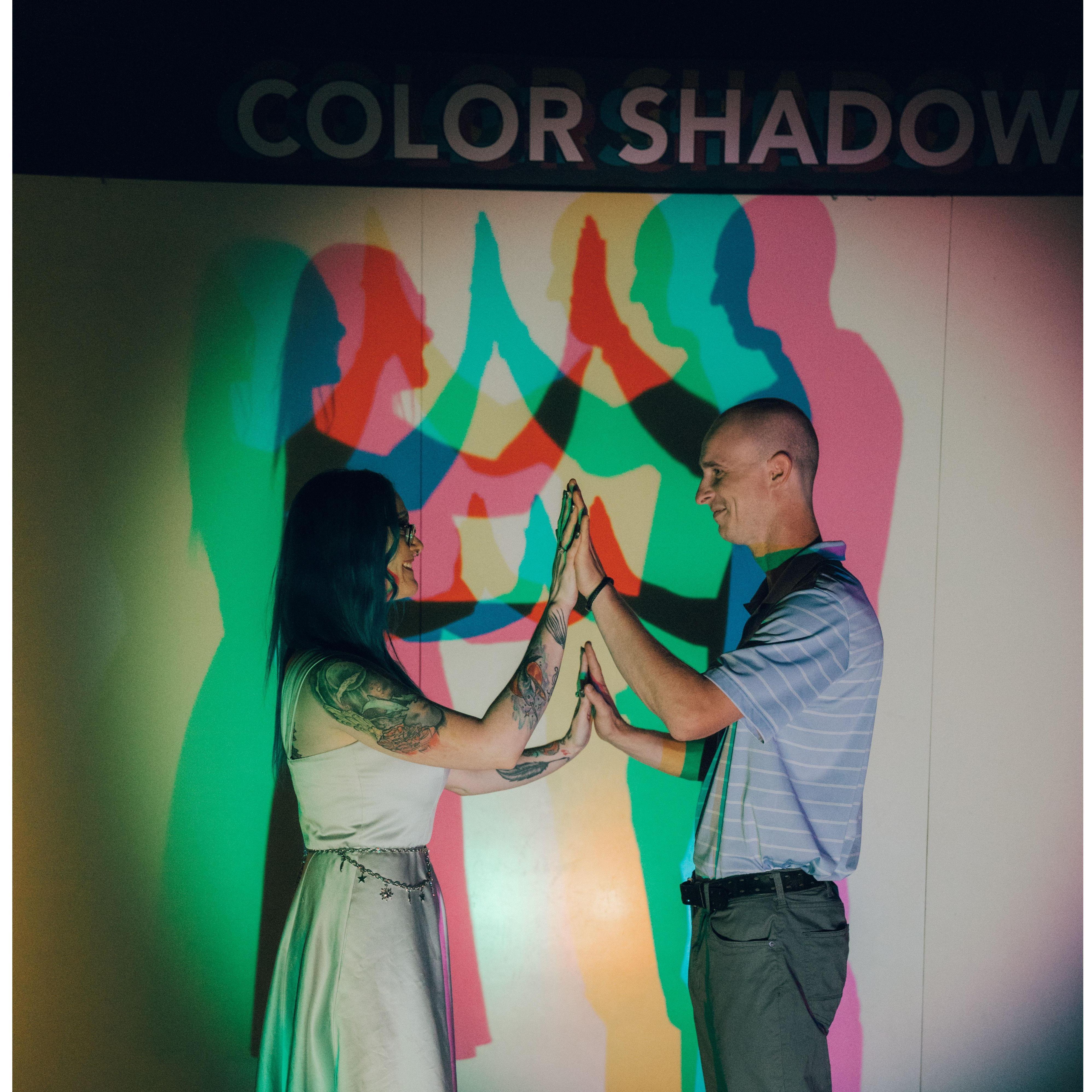 Our first anniversary was at The McWayne Science Museum, so we had to return for our engagement photos! :)