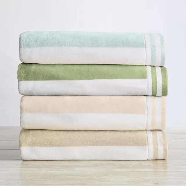 100% Cotton Cabana Striped Beach Towels - Great Bay Home