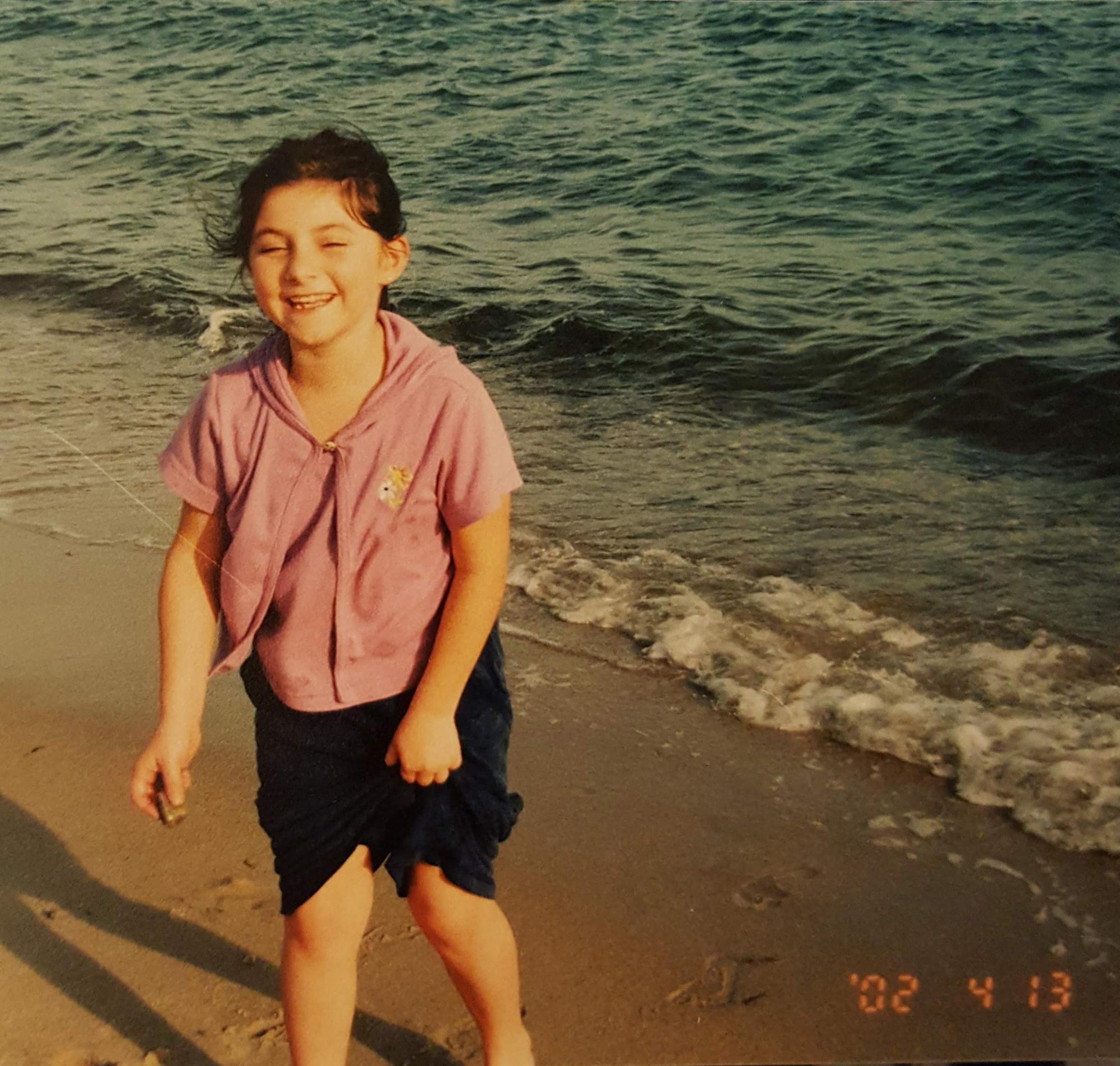 Young Steph showing a rare smile!