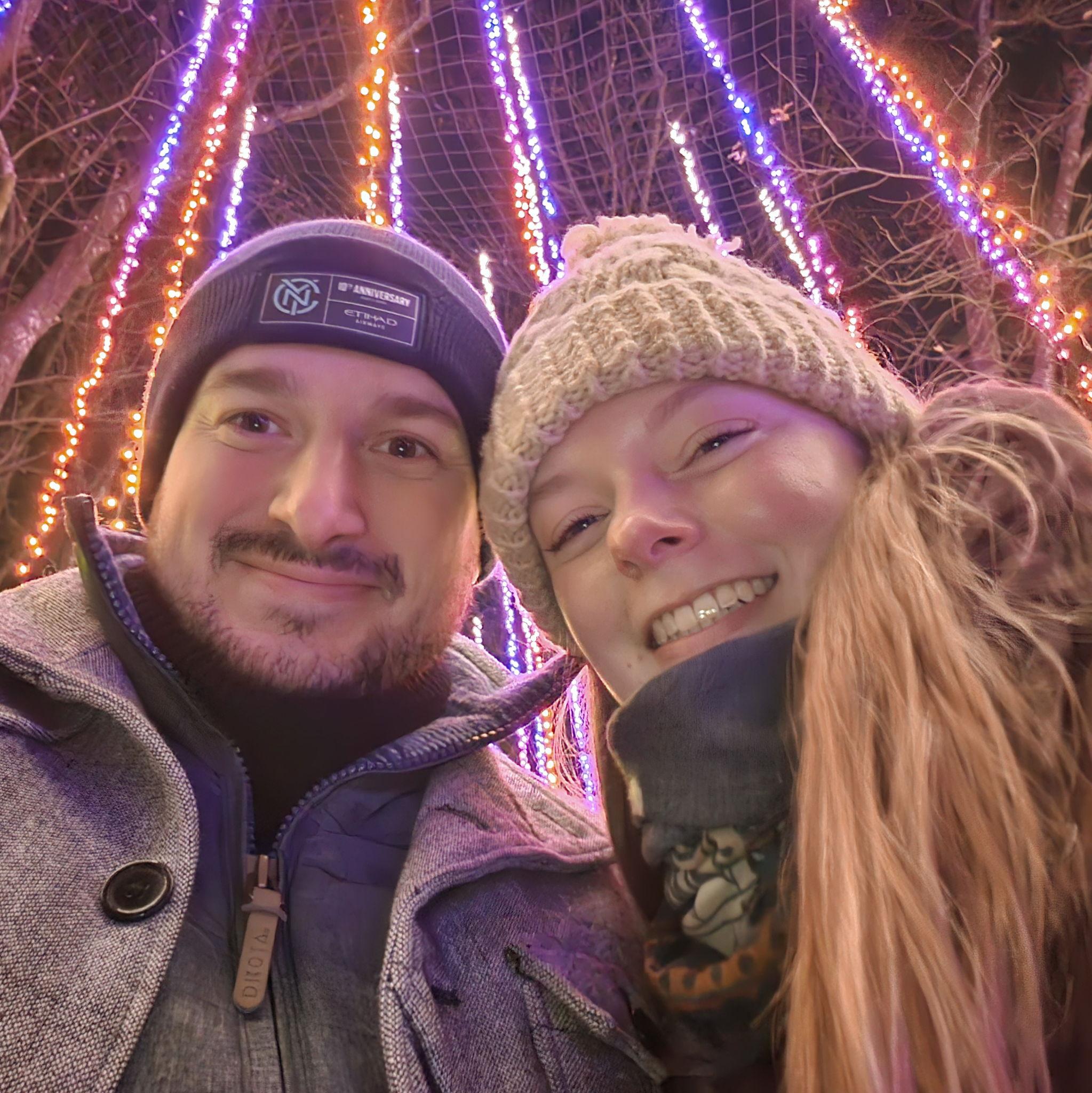Christmas at the botanical gardens in Atlanta