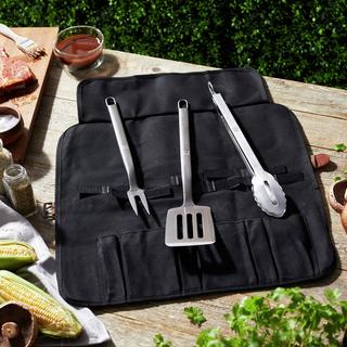 BBQ+ 4-Piece Stainless Steel Grill Tool Set