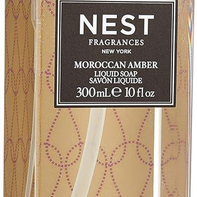 NEST Fragrances Scented Liquid Hand Soap- Moroccan Amber , 10 Fl Oz