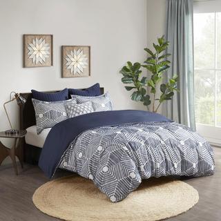 Ellipse Cotton Jacquard 3-PIece Duvet Cover Set