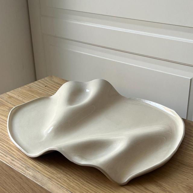 Handmade ceramics stoneware charcuterie board