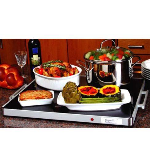 Deluxe Glass-Top Warming Tray Choose Size - Warming Tray 12x20 Large