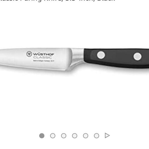 Wusthof Classic Paring Knife, 3.5-Inch, Black