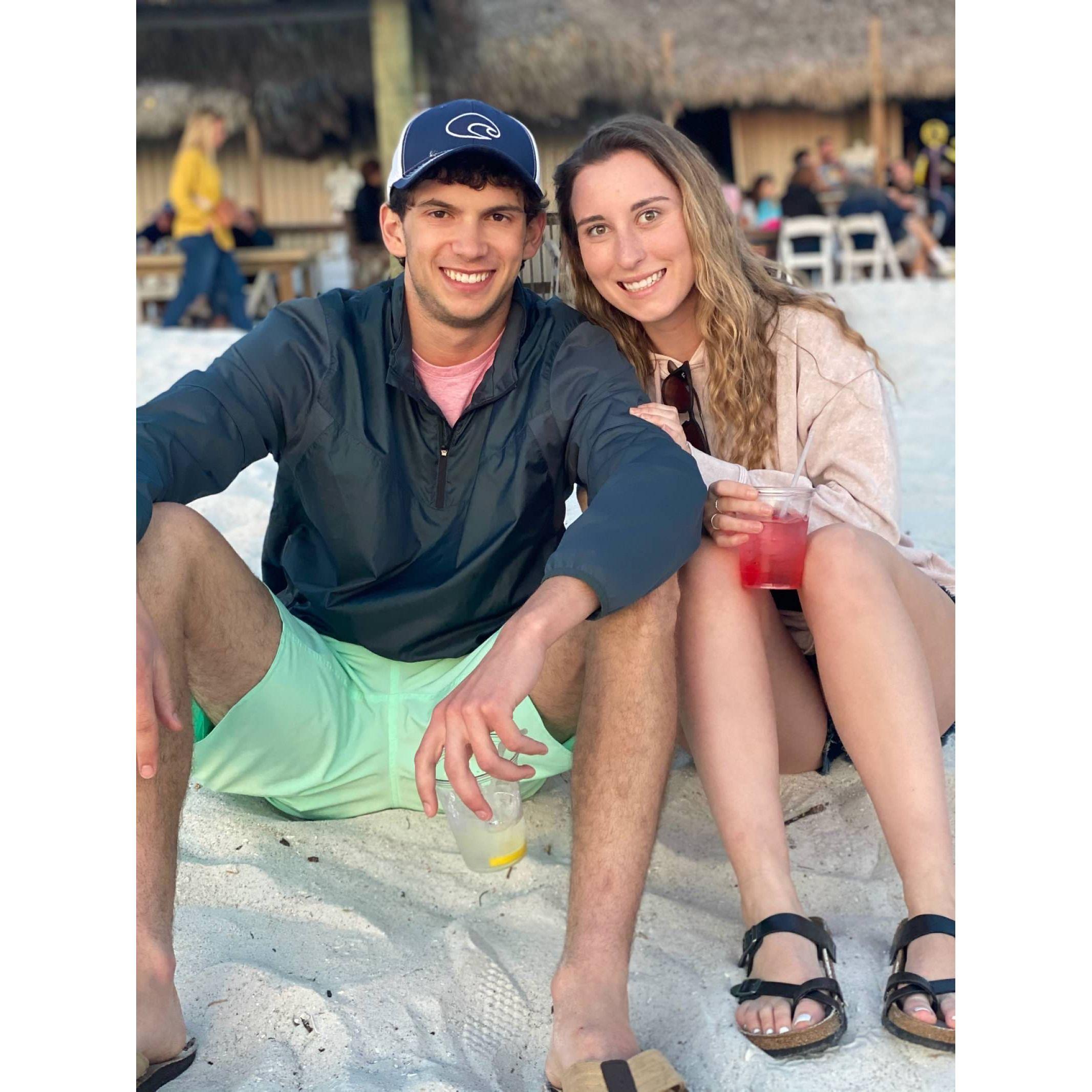 Spring 2020: Spending spring break in Longboat Key, Fl. Days before the start of the COVID pandemic.
