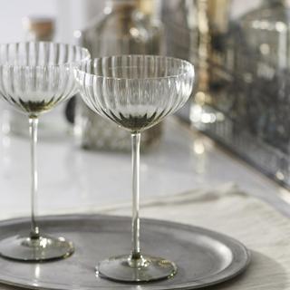 Quinn Champagne Flute Glasses, Set of 2 - Slowdance