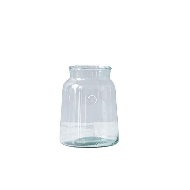 Recycled Glass Mason Jar Vase, Medium