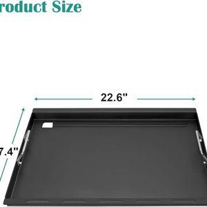 Full-Size Griddle Inserts for Weber Spirit & Spirit II 300 Series, Flat Top Grill Griddle for Weber Spirit S-310 S-320 E-310 E-320 GS4 Spirit II E-310, Rectangular Griddle Replace for 6787