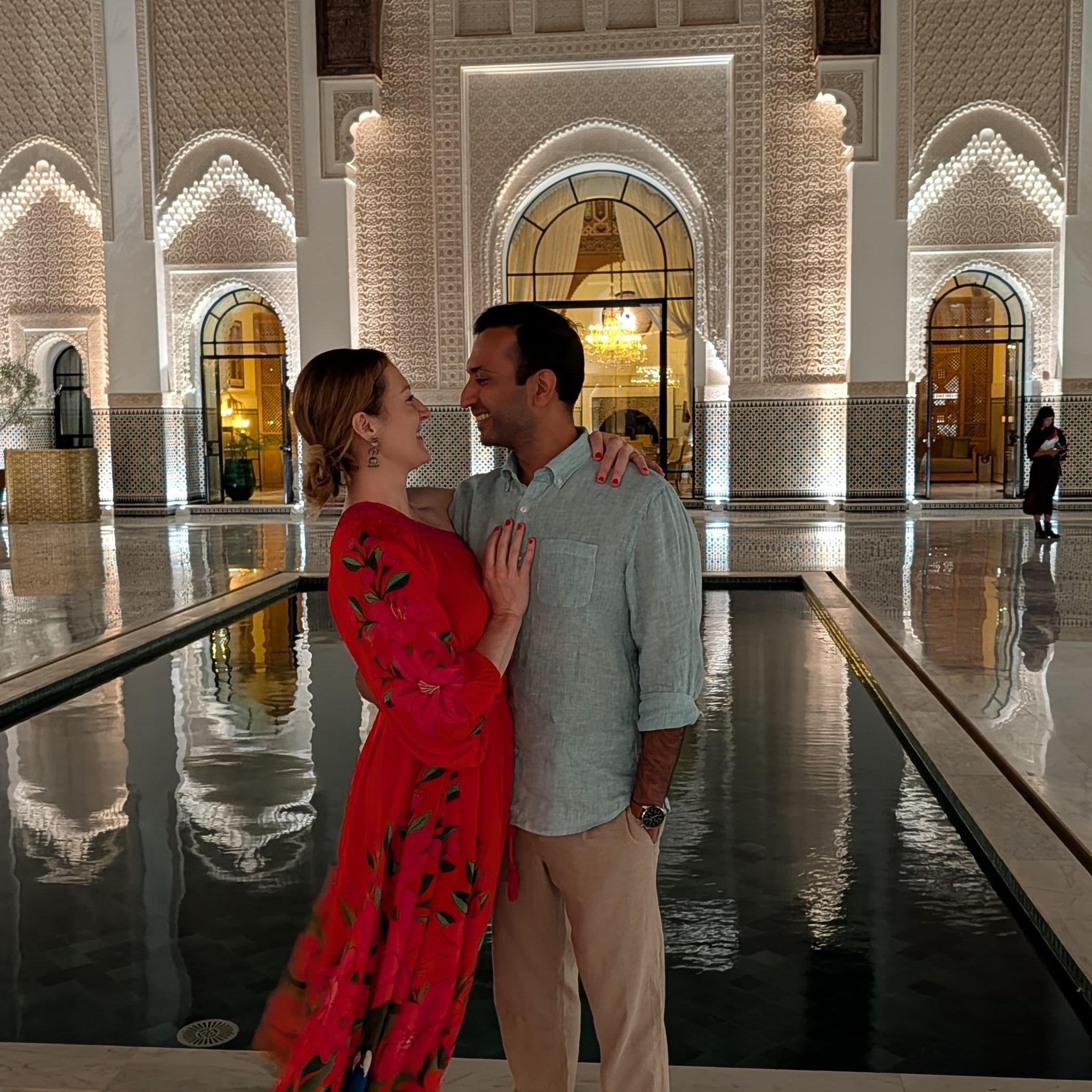 Nitesh's brother, Nakul, deserves all the credit for insisting we do a mini-photoshoot while in Marrakech, Morocco for a family wedding.