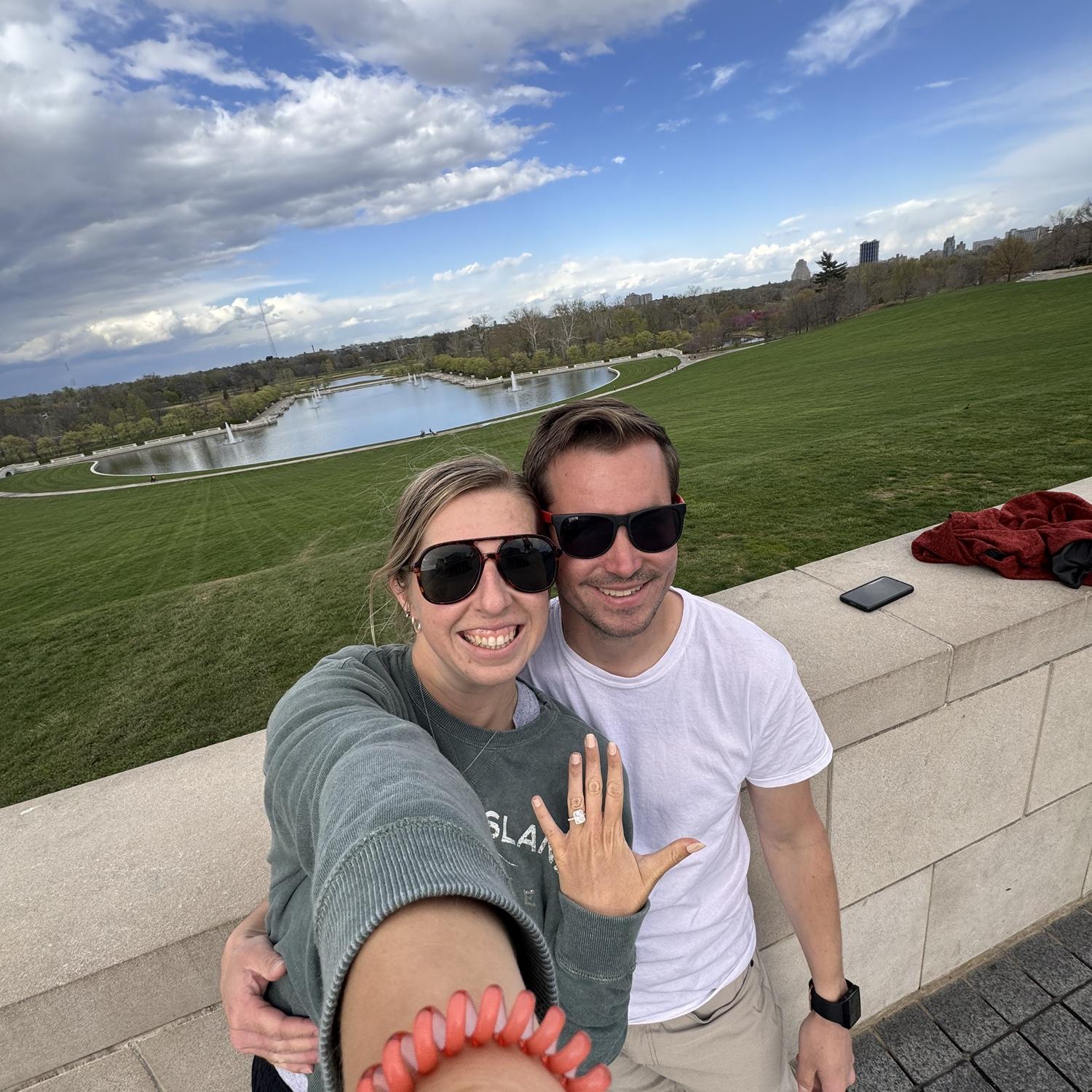 Back in the place Matthew first told Payton he loved her, this time engaged!