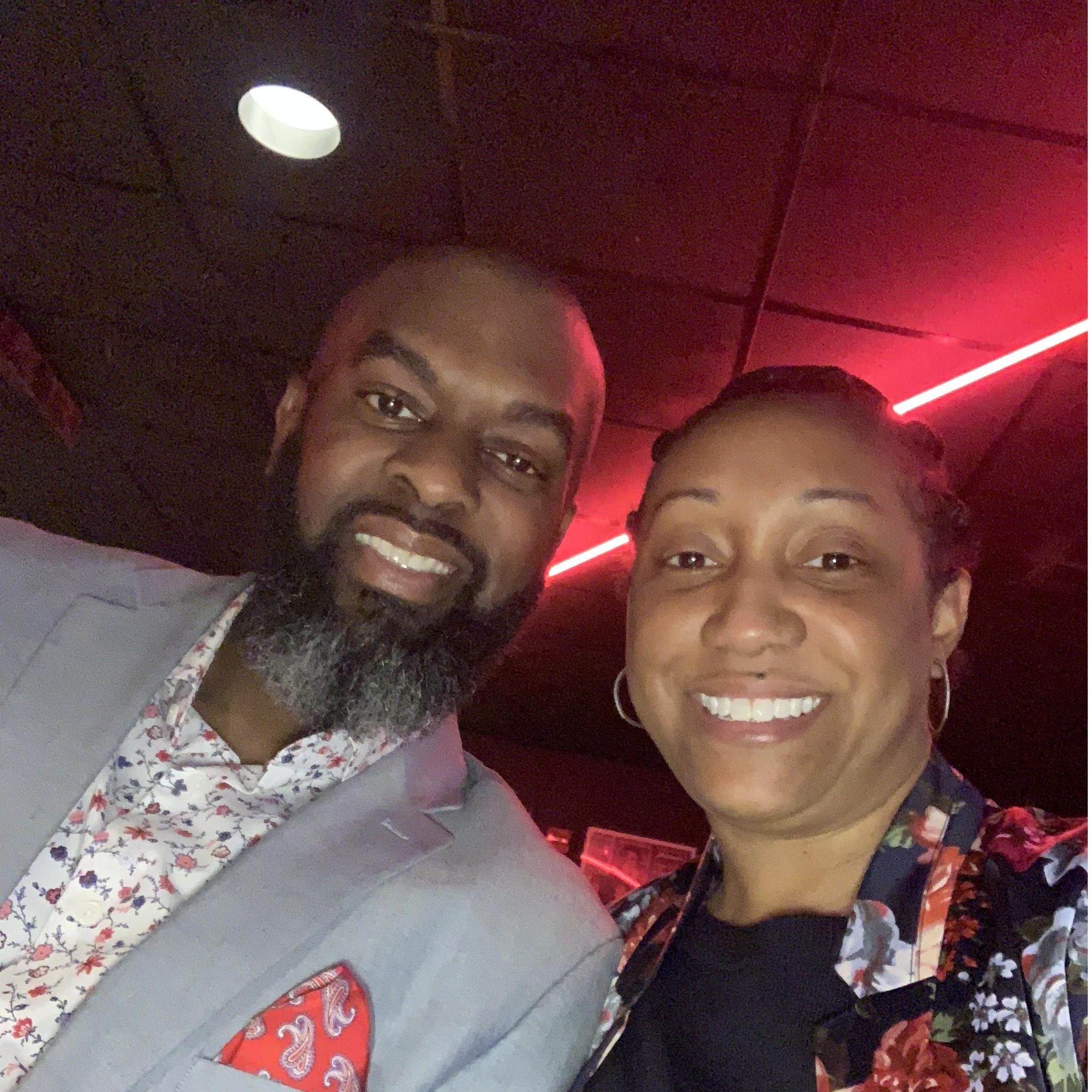 Our first date to a comedy show Dec 2018.