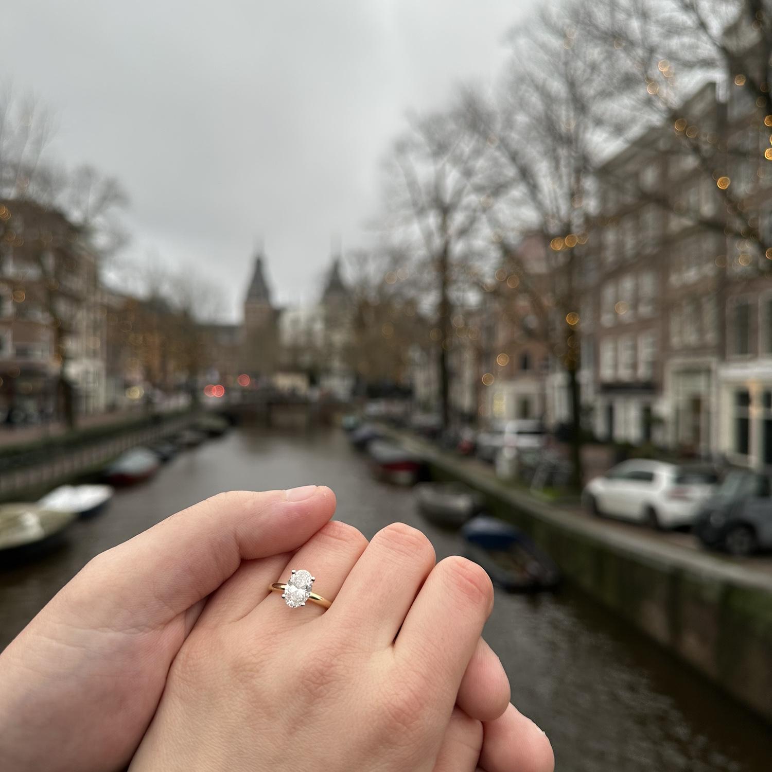 Engaged in Amsterdam