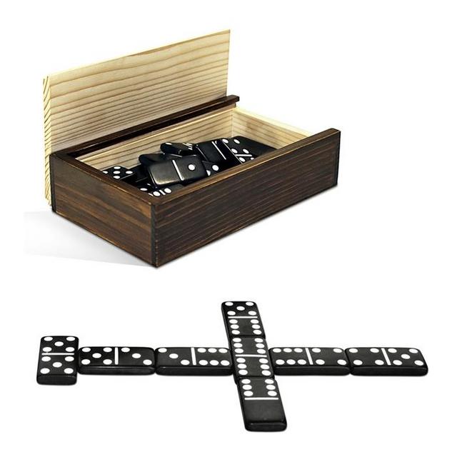 Double 6 Dominoes Wooden Case - 378400 - Buy now
